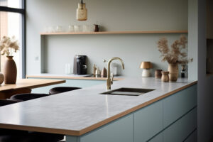 encimera de cocina de madera